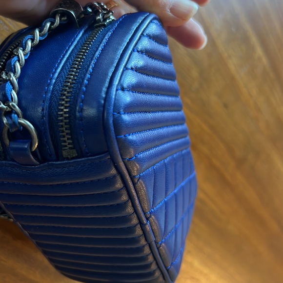 Authentic Chanel Coco Boy Camera Bag Mini Blue - Picture 7 of 10